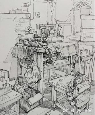 美术校考备战 速写场景中的室外设施工程施工素材解析